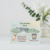 Carte Postale Faire-part Nous avons déménagé Budget Fun Country Famille Chi (Debout devant)