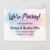 Carte Postale Faire-part Nous avons déménagé Calligraphie Adresse manuscrit (Devant)