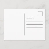 Carte Postale Faire-part Nous avons déménagé Calligraphie manuscrite Adress (Dos)