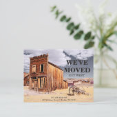 Carte Postale Faire-part nous avons déménagé | changement d'adresse (Debout devant)