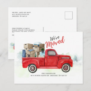 Carte Postale Faire-part Nous Avons Déménagé Changement d'Adresse Annonce d