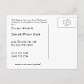 Carte Postale Faire-part Nous avons déménagé Changement d'adresse château d (Dos)