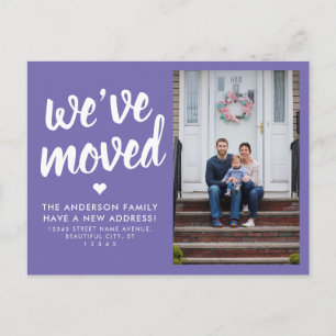 Carte Postale Faire-part Nous avons déménagé Changement d'adresse Photo Dém