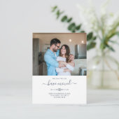 Carte Postale Faire-part Nous avons déménagé Changement d'adresse Photo Dép (Debout devant)