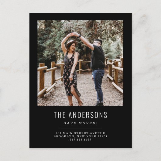 Carte Postale Faire-part Nous avons déménagé Changement d'adresse Photo noi (Devant)
