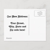 Carte Postale Faire-part Nous avons déménagé Chihuahua (Dos)