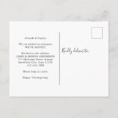 Carte Postale Faire-part Nous avons déménagé Citrouille Nouvelle Maison Vac (Dos)