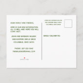 Carte Postale Faire-part Nous avons déménagé City Appartements Maisons Clas (Dos)