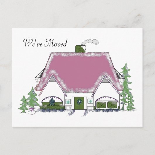 Carte Postale Faire-part Nous avons déménagé Cosy House Design (Devant)