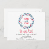 Carte Postale Faire-part Nous avons déménagé,Couronne,Chez soi (Devant / Derrière)