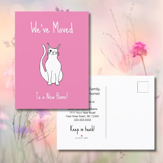 Carte Postale Faire-part Nous avons déménagé dans une nouvelle maison Migno