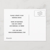 Carte Postale Faire-part Nous avons déménagé des bâtiments urbains Nouvelle (Dos)