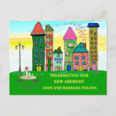 Carte Postale Faire-part Nous avons déménagé des maisons d'appartements de  (Devant)