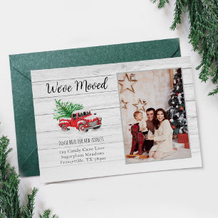 Carte Postale Faire-part Nous avons déménagé le camion de Noël Photo Vacanc