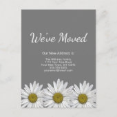 Carte Postale Faire-part Nous avons déménagé les pâquerettes fantaisistes d (Devant)