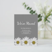 Carte Postale Faire-part Nous avons déménagé les pâquerettes fantaisistes d (Debout devant)