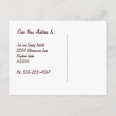 Carte Postale Faire-part Nous avons déménagé Maison de chien mignonne et em (Dos)