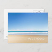 Carte Postale Faire-part Nous avons déménagé Maison de plage Nouvelle Adres (Devant / Derrière)
