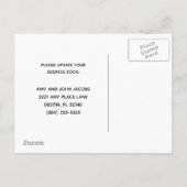 Carte Postale Faire-part Nous avons déménagé Maison de plage Nouvelle Adres (Dos)