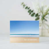 Carte Postale Faire-part Nous avons déménagé Maison de plage Nouvelle Adres (Debout devant)