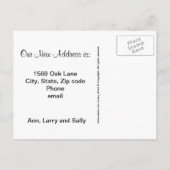 Carte Postale Faire-part Nous avons déménagé ! Maison douce maison (Dos)