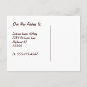 Carte Postale Faire-part Nous avons déménagé Niche pour chien mignonne avec (Dos)