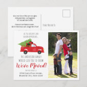 Carte Postale Faire-part Nous avons déménagé Noël Camion photo vacances Dém (Devant / Derrière)