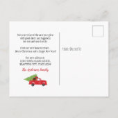 Carte Postale Faire-part Nous avons déménagé Noël Camion photo vacances Dém (Dos)