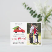 Carte Postale Faire-part Nous avons déménagé Noël Camion photo vacances Dém (Debout devant)