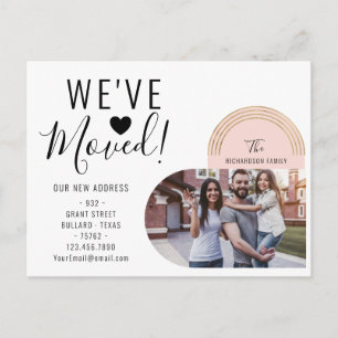 Carte Postale Faire-part Nous avons déménagé notre nouvelle adresse Photo H