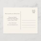 Carte Postale Faire-part Nous avons déménagé Nouveau Bureau Simple Moderne  (Dos)