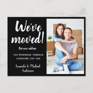 Carte Postale Faire-part Nous avons déménagé Nouveau changement d'adresse P