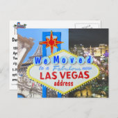 Carte Postale Faire-part Nous avons déménagé Nouvelle adresse Las Vegas (Devant / Derrière)