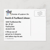 Carte Postale Faire-part Nous avons déménagé Nouvelle adresse Las Vegas (Dos)