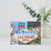 Carte Postale Faire-part Nous avons déménagé Nouvelle adresse Las Vegas (Debout devant)