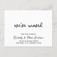 Nous avons déménagé Nouvelle Adresse Moderne Calli