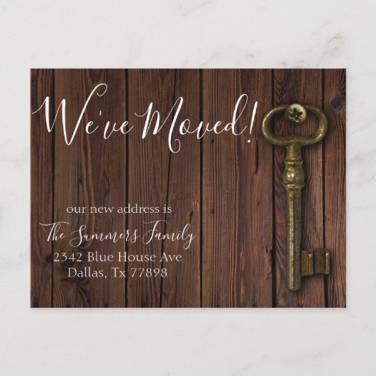 Carte Postale Faire-part Nous avons déménagé Nouvelle annonce d'adresse Boi (Devant)