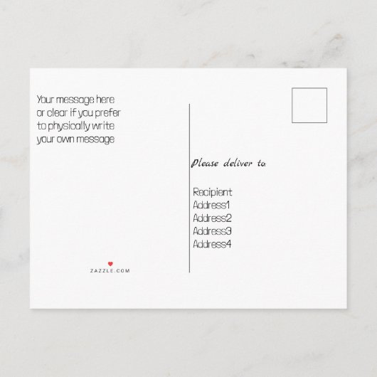 Carte Postale Faire-part Nous avons déménagé Pet Photo Nouveau Avis d'adres (Dos)