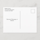 Carte Postale Faire-part Nous avons déménagé Porte Jaune (Dos)