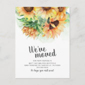 Carte Postale Faire-part Nous avons déménagé Sunflower Blush Moving (Devant)