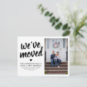 Carte Postale Faire-part Nous avons déménagé un nouveau changement d'adress (Debout devant)