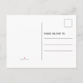 Carte Postale Faire-part Nous avons déplacé Calligraphie Adresse manuscrite (Dos)