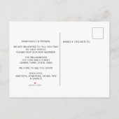 Carte Postale Faire-part Nous avons déplacé des chiens qui bougent (Dos)