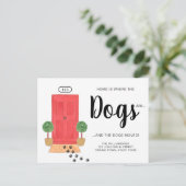 Carte Postale Faire-part Nous avons déplacé des chiens qui bougent (Debout devant)