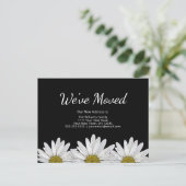 Carte Postale Faire-part Nous avons déplacé des marguerites blanches rustiq (Debout devant)