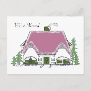 Carte Postale Faire-part Nous avons déplacé la conception de Cozy House