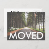 Carte Postale Faire-part Nous avons déplacé la photo (Devant / Derrière)