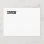 Carte Postale Faire-part Nous avons déplacé l'adresse Changer noir blanc CH (Dos)