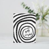 Carte Postale Faire-part nous avons déplacé l'annonce (route en spirale) (Debout devant)