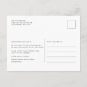 Carte Postale Faire-part Nous avons déplacé l'aquarelle moderne Moving (Dos)